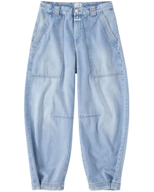 Closed Blue Rhannon Mid-Rise Wide-Leg Jeans