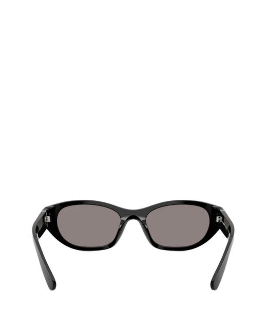 Miu Miu Gray A03S Logo-Plaque Sunglasses