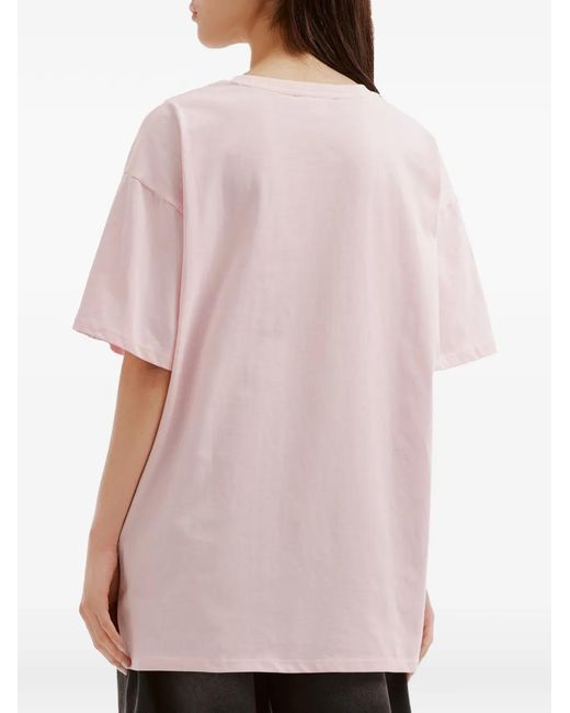 Mini Cream Pink Graphic-Print T-Shirt