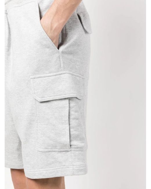 Brunello Cucinelli Gray Drawstring-Waist Bermuda Shorts for men