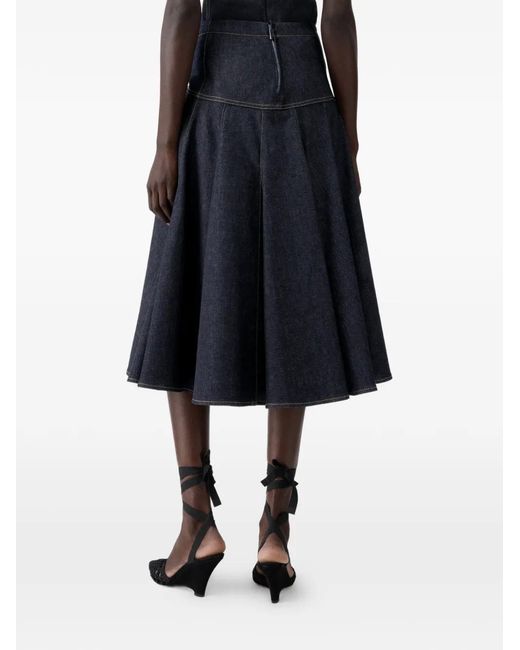 Jacquemus Blue The Lavoir De-Nîmes Denim Skirt