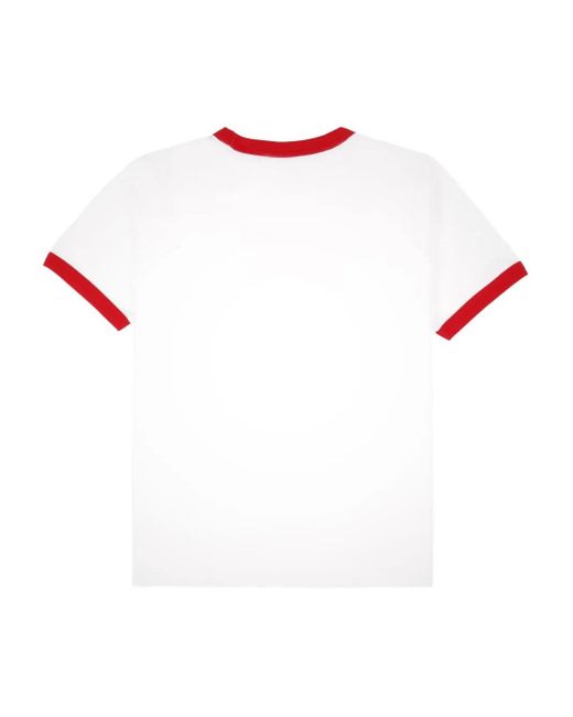 Sporty & Rich Pink Ringer Graphic T-Shirt