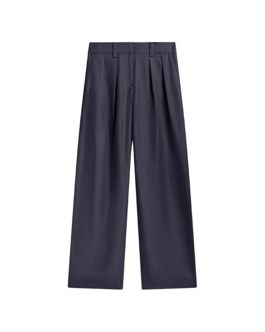 Frankie Shop Blue Pleated Trousers