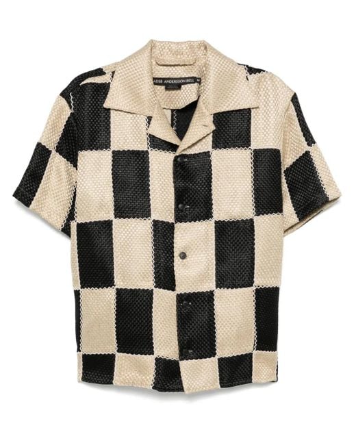 Camisa Con Diseño Patchwork ANDERSSON BELL de hombre de color Black