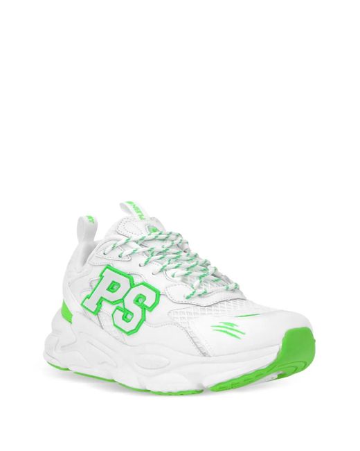 Philipp Plein Green Runner Ps Sneakers