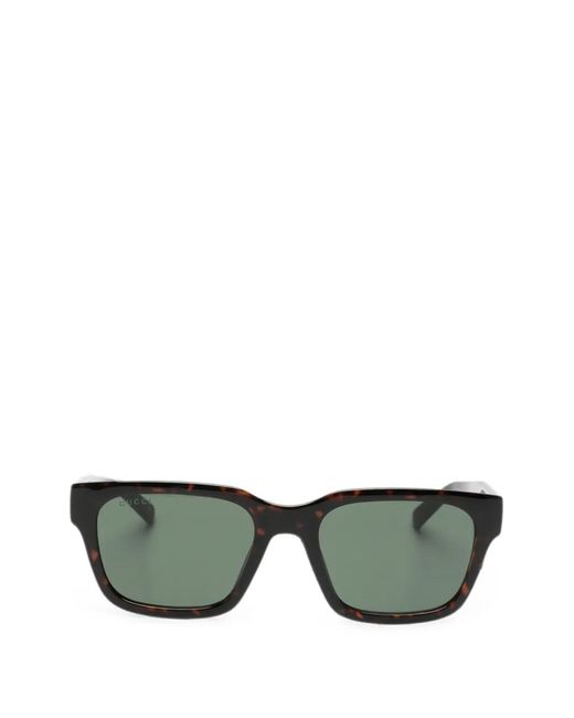 Gucci Brille Mit Eckigem Gestell in Green für Herren