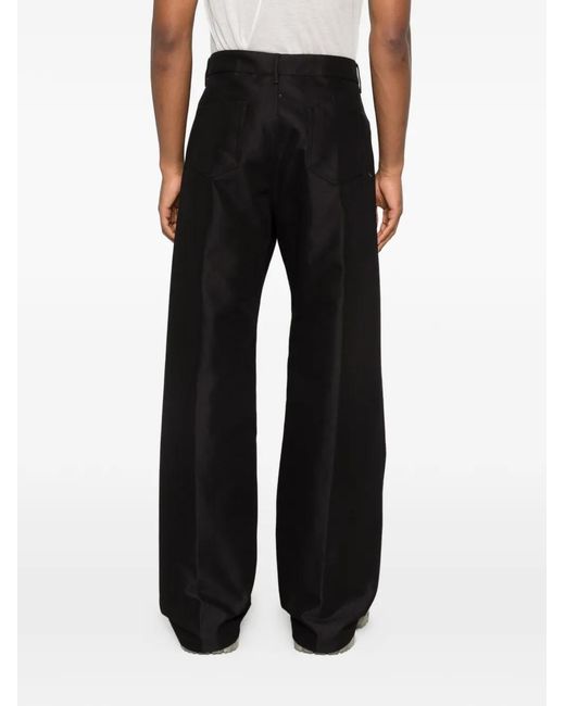 Rick Owens Black Five-Pocket Belt-Loop Jeans for men
