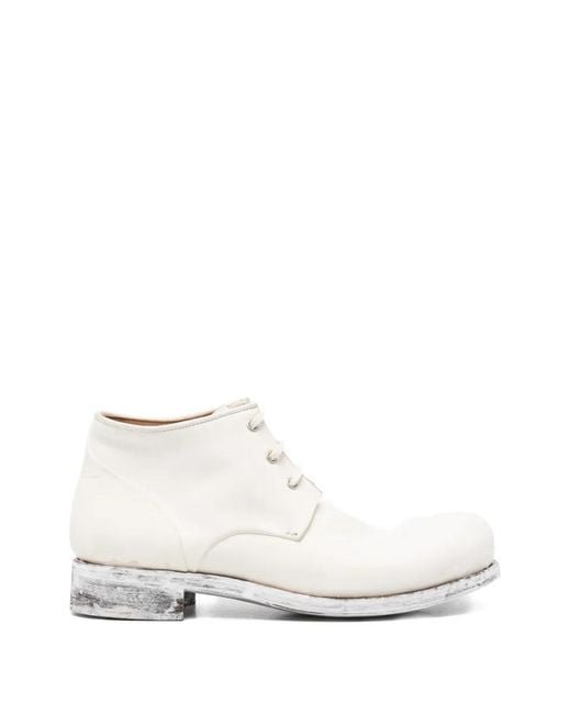 Stivali Stringati di Ma+ in White da Uomo