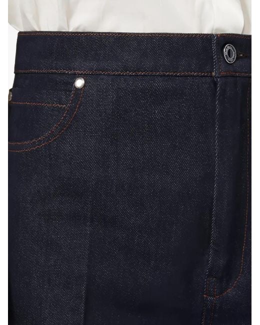 Max Mara トップステッチ ジーンズ Blue