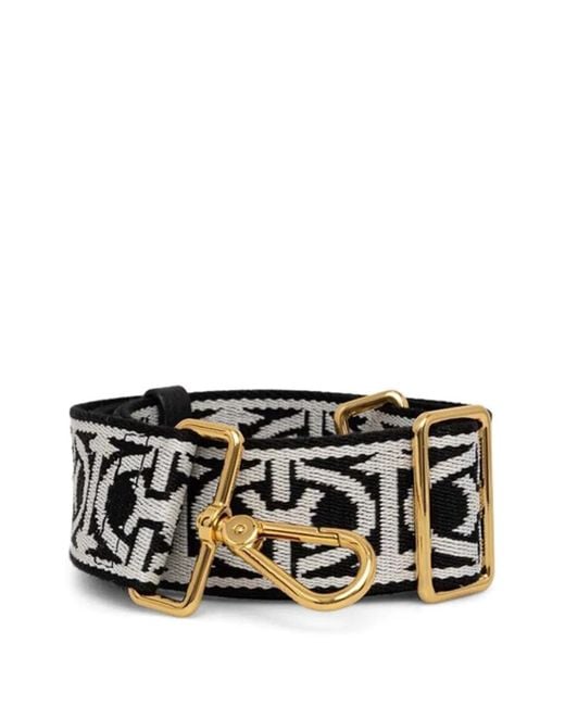 Coccinelle Black Patterned Bag Strap
