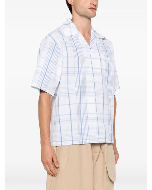Marni White Checked Shirt for men