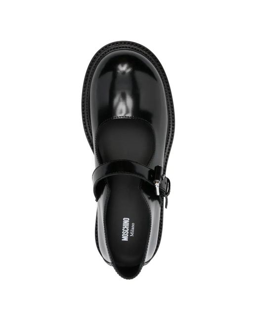 Moschino Black Mocassins À Boucle for men