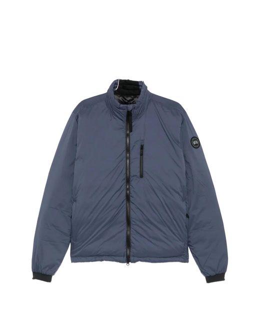 Canada Goose Blue Lodge Quilted Logo-Patch Jacket for men
