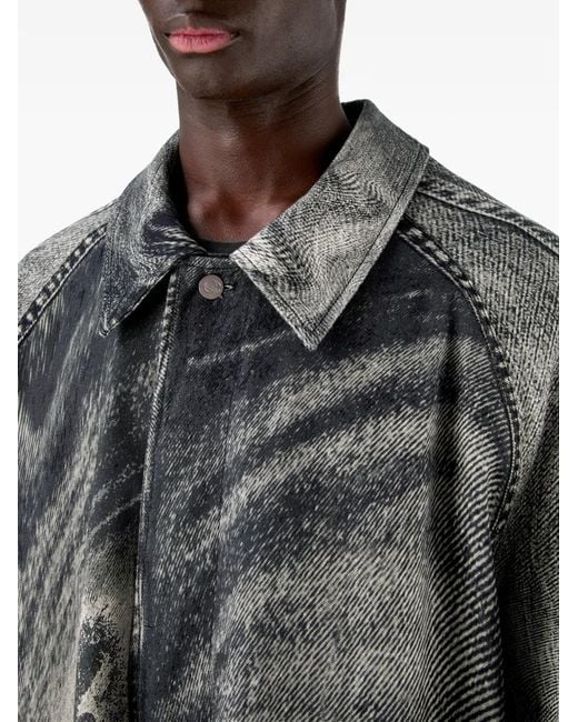 CAMPERLAB Gray Printed Coat