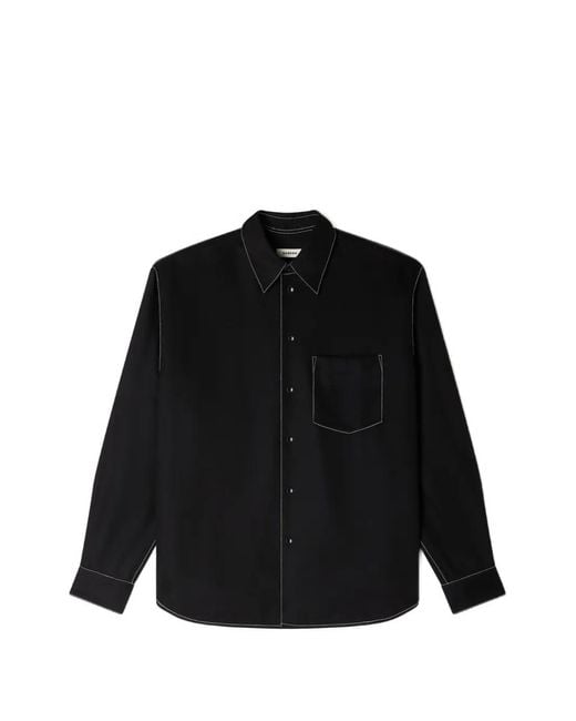 Sandro Black Loose-Fit Shirt for men