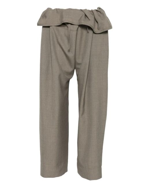 Soeur Aloe ドレープ パンツ Gray