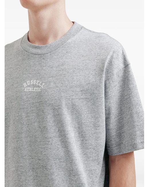 Izzue Gray Text Print T-Shirt for men