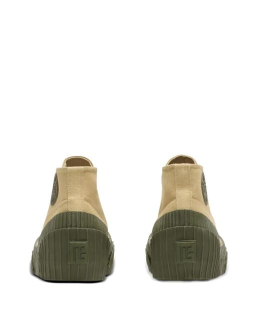 Balmain Green Riff Low Sneakers for men