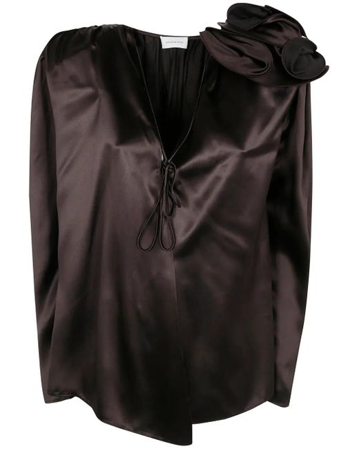 Magda Butrym フローラル トップ Black