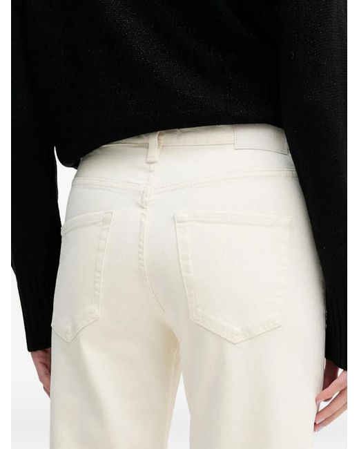 DKNY White Five-Pocket Jeans