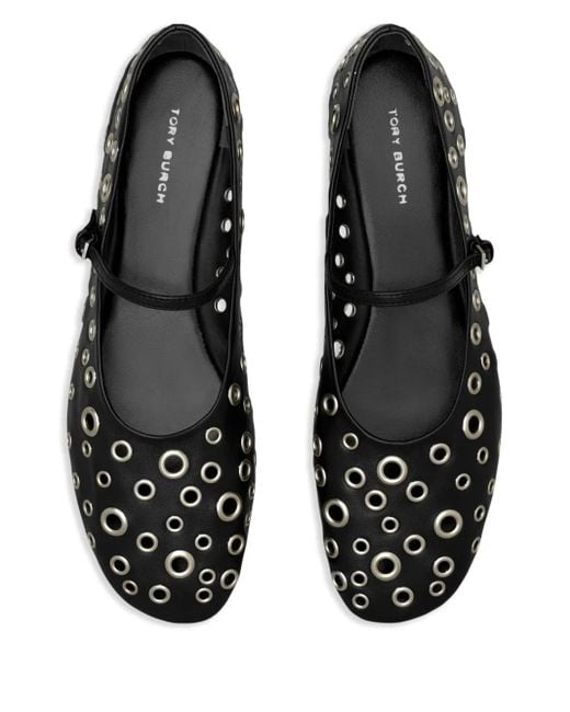 Tory Burch Black Flat Shoes