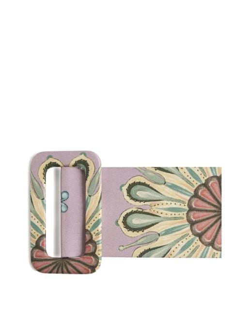 LaDoubleJ Pink Gürtel Mit Blumen-Print