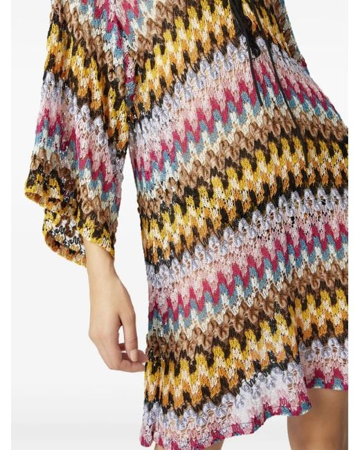 Missoni Gray Printed Short Kaftan
