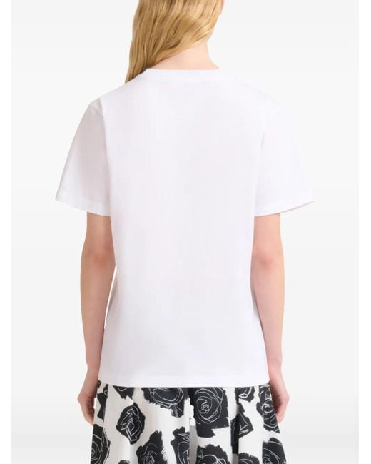 Marni White Patch-Detail T-Shirt
