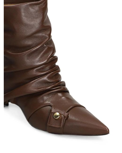 The Seller Brown Slouchy Pointed-Toe Boots