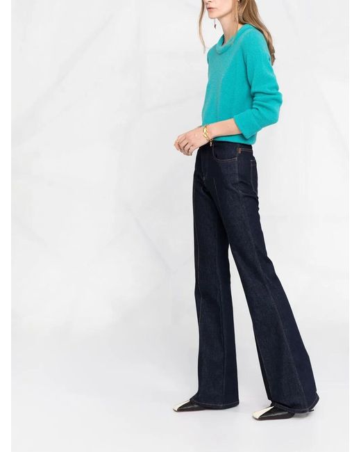 Forte_forte Blue Ribbed-Knit Jumper