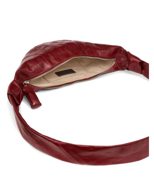 Lemaire Red Small Croissant Cotton Bag