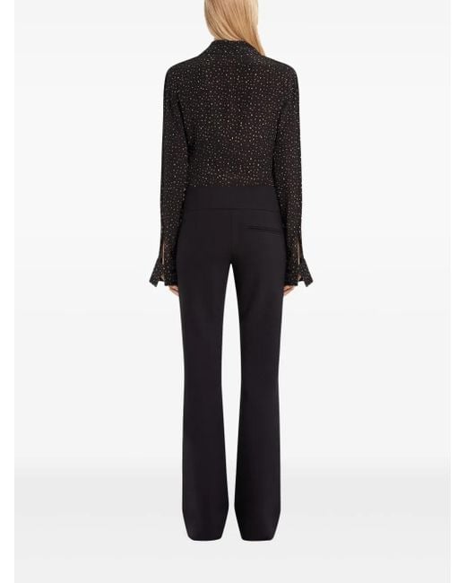 Courreges Black Splattered-Paint Print Shirt