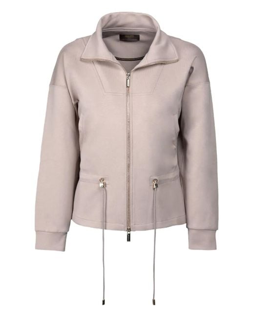 Moorer Natural Derice Zip-Up Sweatshirt