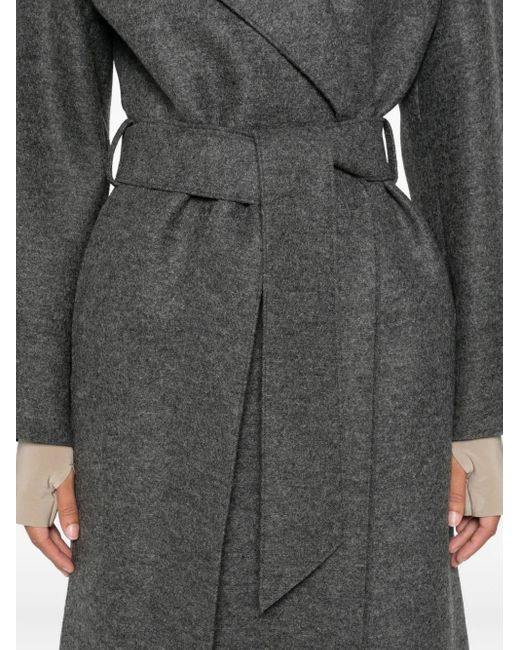 Harris Wharf London Gray Belted Wool Coat