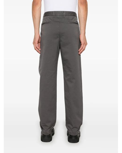 Dolce & Gabbana Gray Straight-Leg Trousers for men