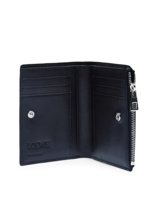 Loewe Blue Slim Compact Wallet for men