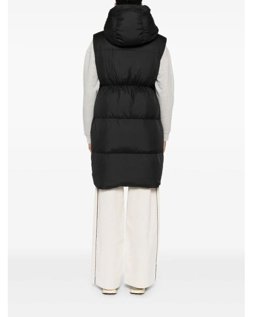 Marc O' Polo Black Quilted High-Neck Gilet