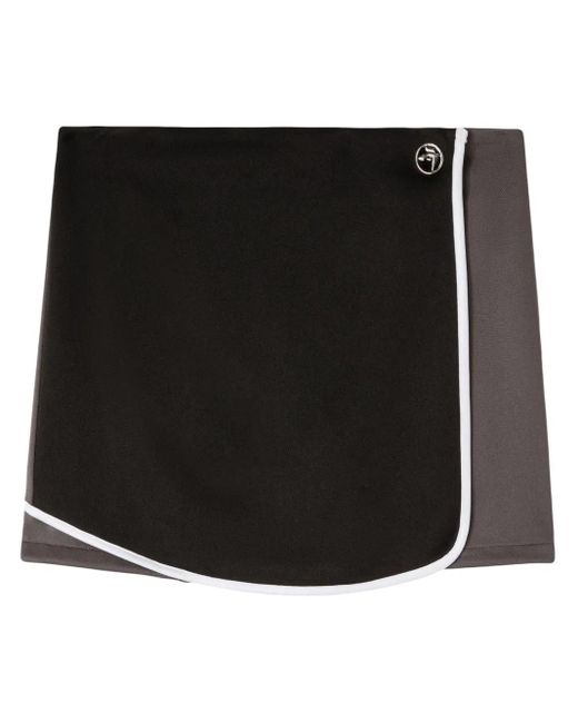 Ambush Black Layered Pleated Miniskirt