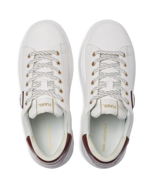 Baskets En Cuir Karl Lagerfeld en coloris White