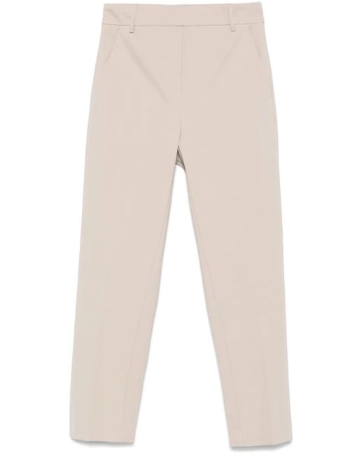 Blanca Vita Broek Met Toelopende Pijpen in het Natural