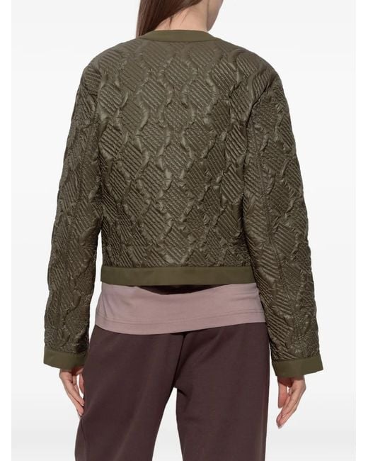 Moncler Green Libellule Quilted Jacket