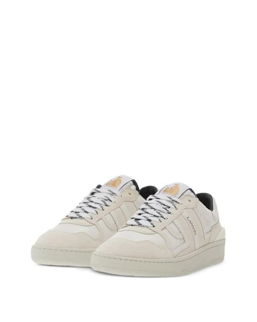 Lanvin White Clay Sneakers