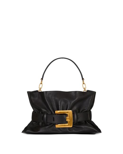 Balmain White Mittelgroße Anthem Tote Bag