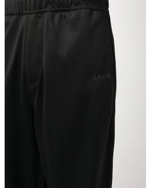 Lanvin Black Press-Stud Track Pants for men