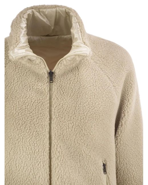 Herno Natural Reversible Teddy-Fleece Jacket