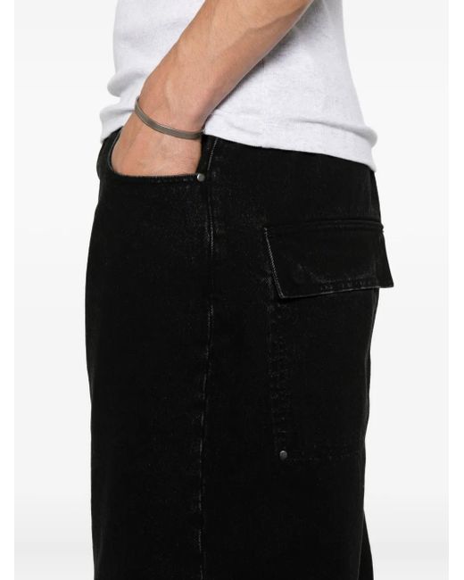 Entire studios Black Elasticated-Waistband Shorts