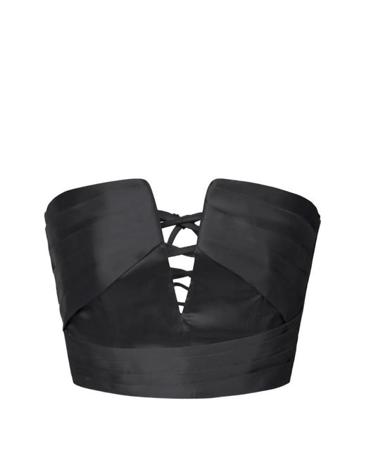 Elisabetta Franchi Black Gazar Top