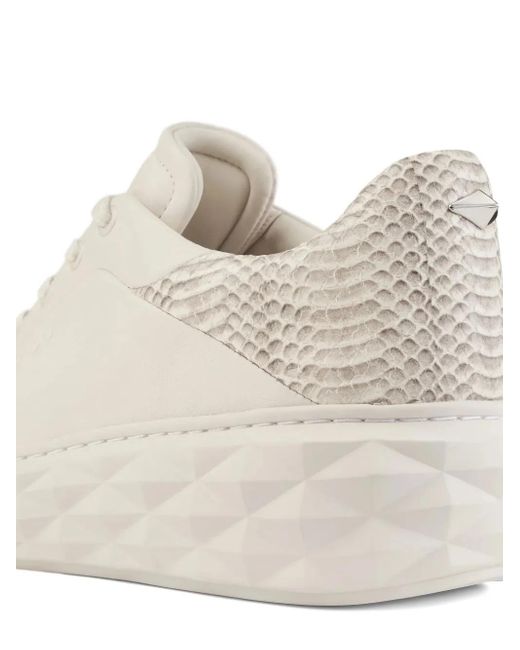Jimmy Choo White Diamond Maxi F Ii Sneakers