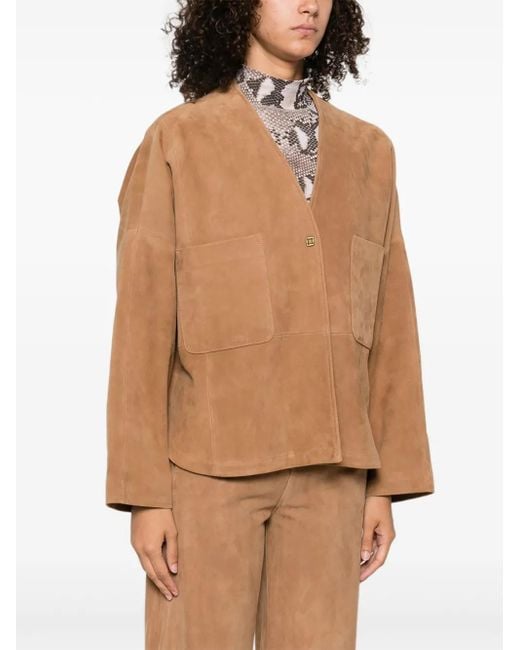 Forte_forte Natural Suede Jacket