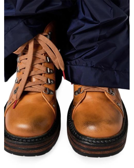 Miu Miu Brown Bottines En Cuir